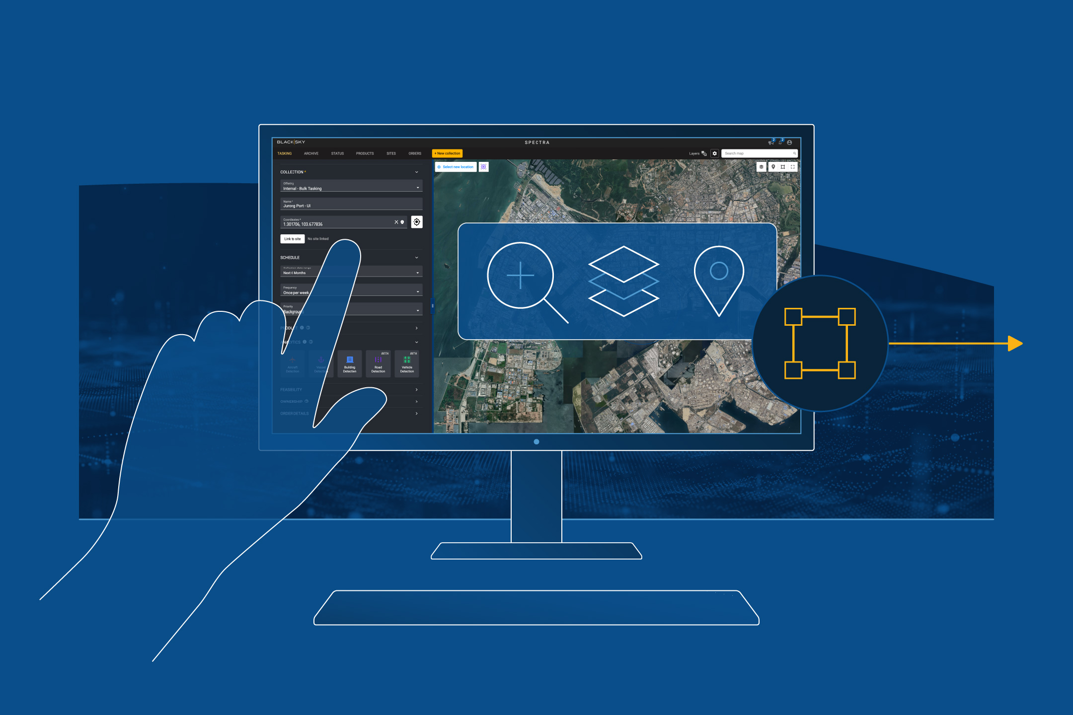 Illustration of BlackSky Technology