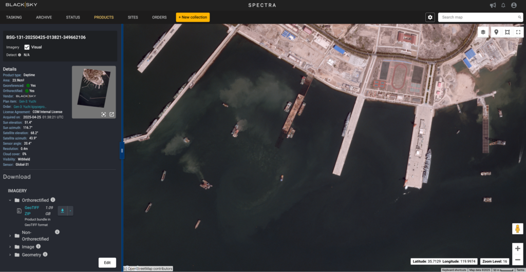 Gen-3 image of Yuchi Naval Base, China